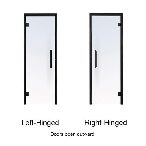 Prosaunas Tinted ADA Glass Sauna Door 36x81 - Black Alder Frame