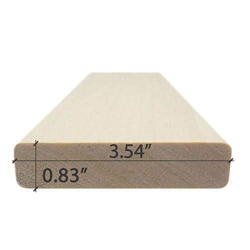 Aspen 1x4 S4SEE SHP - Bench Material