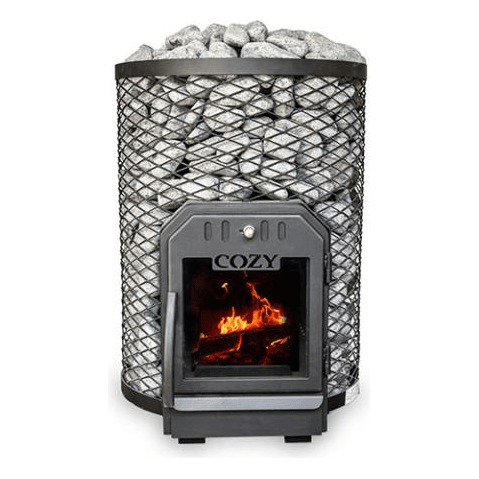 Cozy Heat Wood Burning Sauna Heaters 12kW Cozy Heat O Thru-Wall Sauna Stove