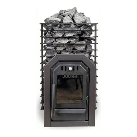Cozy Heat Wood Burning Sauna Heaters 12kW Cozy Heat Quattro Thru-Wall Sauna Stove