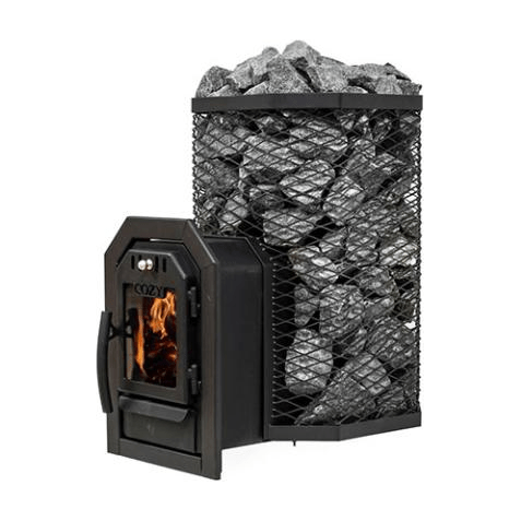 Cozy Heat Wood Burning Sauna Heaters Cozy Heat Thru-Wall Sauna Heater
