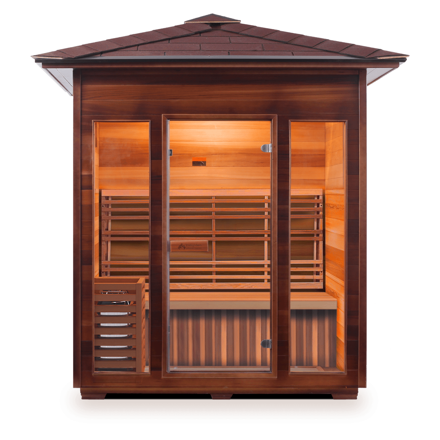 Enlighten Sauna Traditional Sauna Outdoor Peak Enlighten Sauna - SunRise 4 Dry Traditional Indoor/Outdoor/Corner Sauna