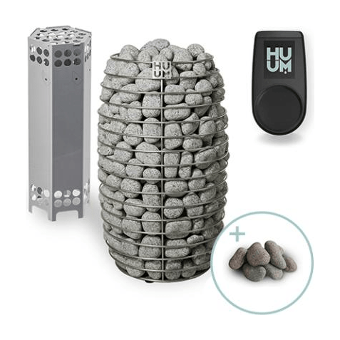 HUUM Electric Sauna Heater Package UKU Local Black HUUM HIVE Mini 6 Package