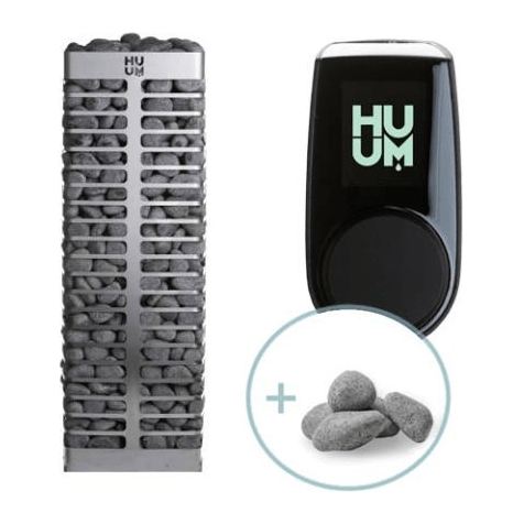 huum Electric Sauna Heater Package UKU Local Black HUUM STEEL 10.5 Package