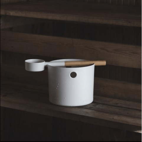 KOLO Sauna Accessories White KOLO Bucket+Ladle