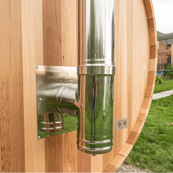 Leisurecraft Wood Burning Heater Components Leisurecraft Chimney & Heat Shield Set For Out the Back Wall