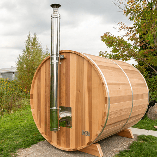 Leisurecraft Wood Burning Heater Components with Sauna Leisurecraft Chimney & Heat Shield Set For Out the Back Wall