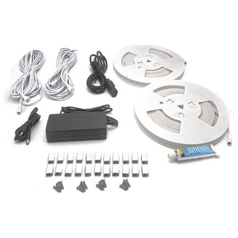 PROSAUNAS Sauna Accessories Universal Sauna Light Kit with Two 10-Ft Flexible LED Strips
