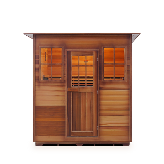 Enlighten Sauna - Sapphire 4 Hybrid Indoor/Outdoor/Corner Sauna