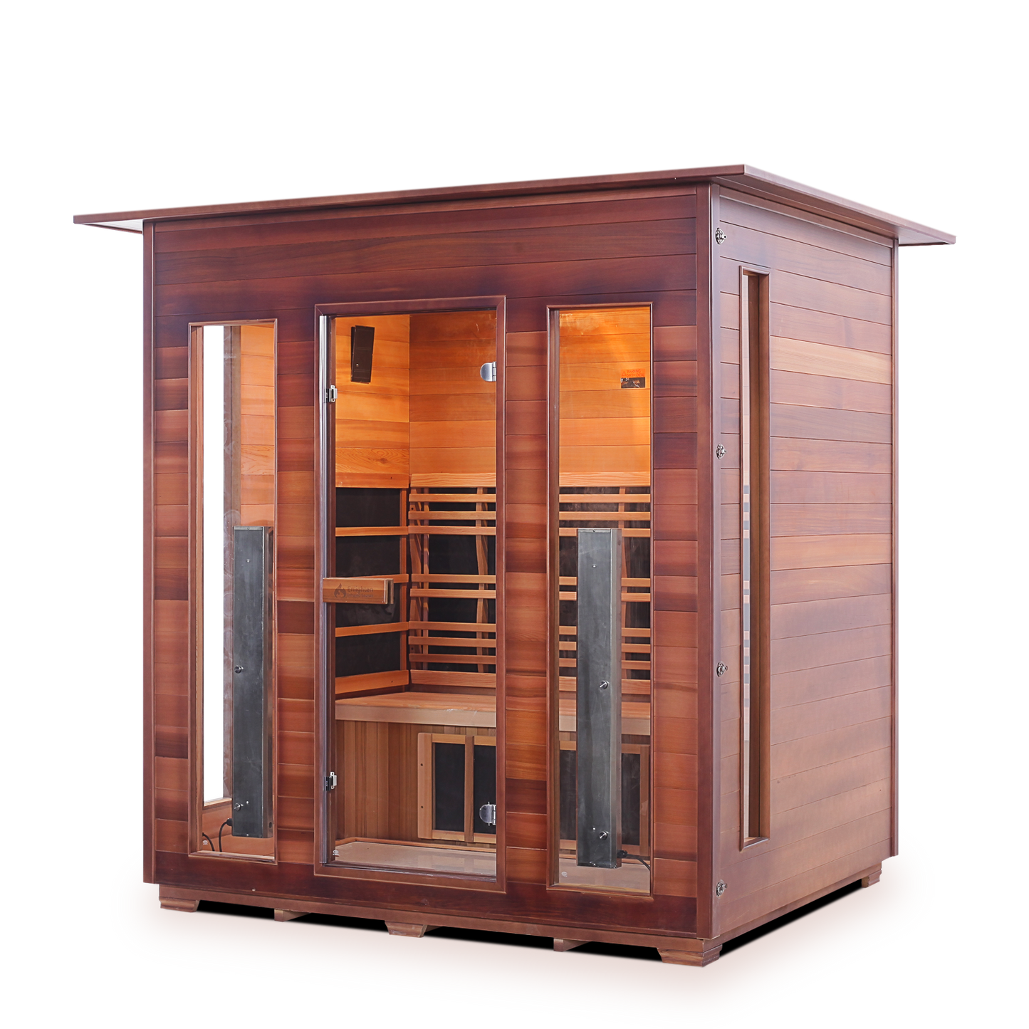 Enlighten Sauna - RUSTIC 4 Full Spectrum Infrared Indoor/Outdoor/Corner Sauna