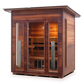 Enlighten Sauna - RUSTIC 4 Full Spectrum Infrared Indoor/Outdoor/Corner Sauna