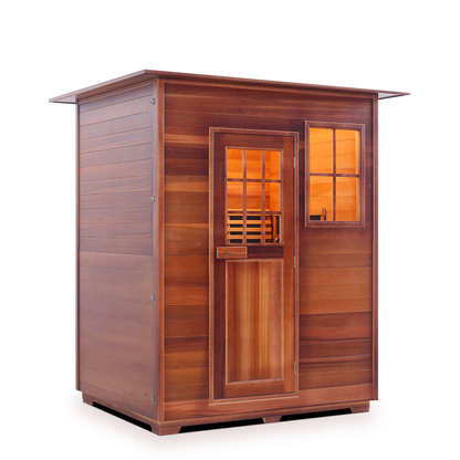 Enlighten Sauna - Sapphire 3 Hybrid Indoor or Outdoor Sauna