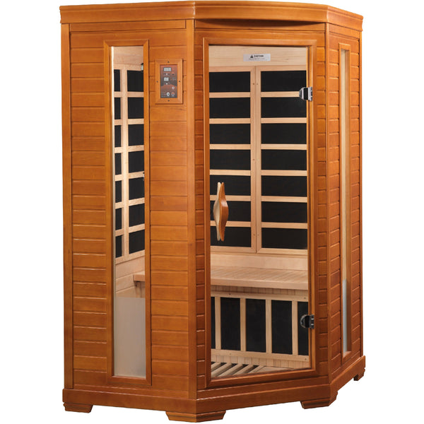 Golden Designs Dynamic Heming Elite 2-person Corner Ultra Low EMF FAR Infrared Sauna
