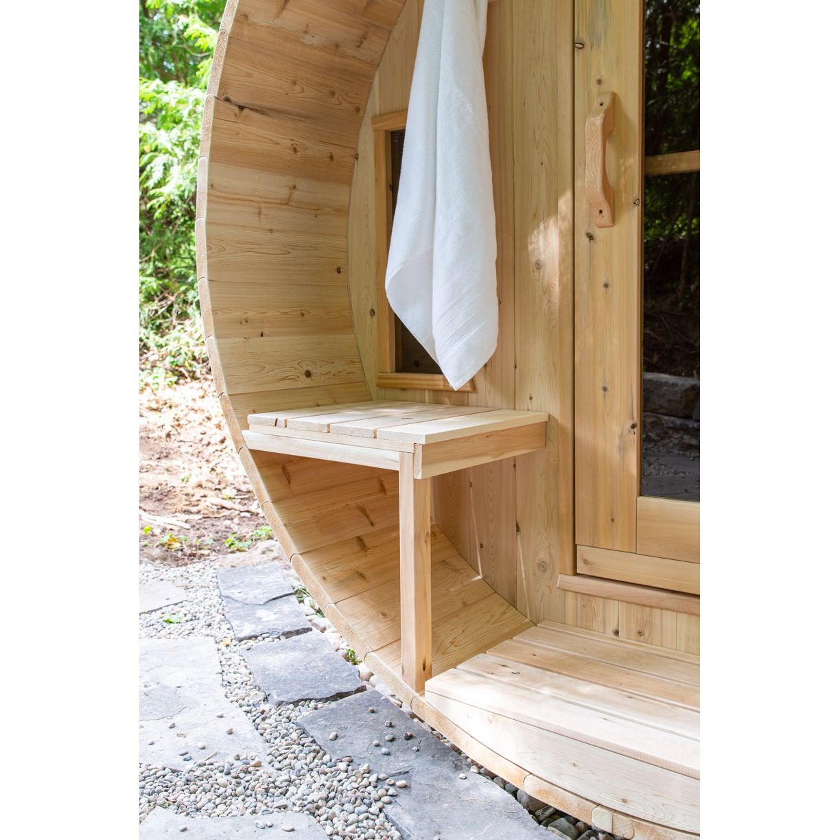 Leisurecraft CT Tranquility Barrel Sauna - 8 Person