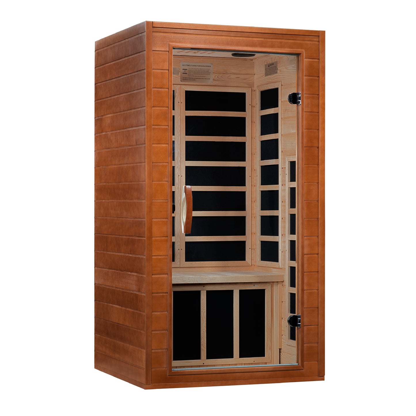 Golden Designs Dynamic Avila Elite 1-2-person Ultra Low EMF FAR Infrared Sauna - Canadian Hemlock