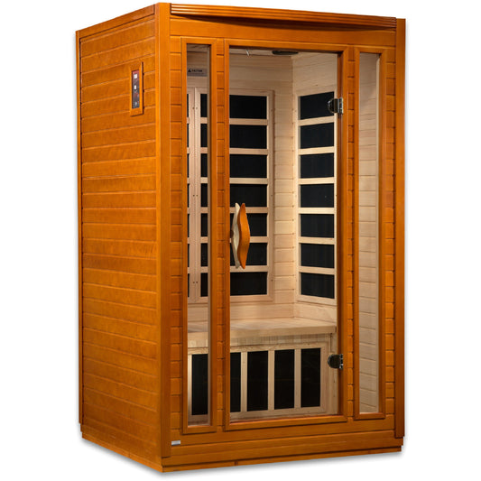 Golden Designs Dynamic San Marino 2-person Low EMF (Under 8MG) FAR Infrared Sauna (Canadian Hemlock)