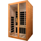 Golden Designs Dynamic Santiago Elite 2-person Ultra Low EMF FAR Infrared Sauna - Canadian Hemlock