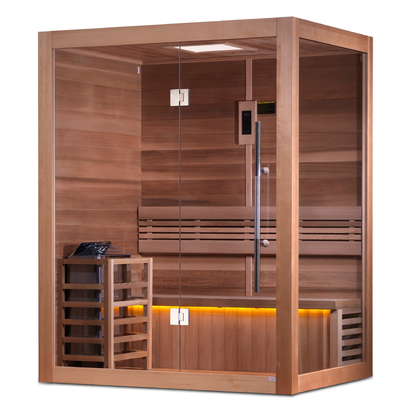 Golden Designs "Hanko Edition" 2-3 Person Traditional Steam Sauna - Canadian Red Cedar Interior