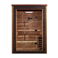 Golden Designs Narvik 2 Person Outdoor-Indoor Traditional Sauna - Canadian Red Cedar Interior