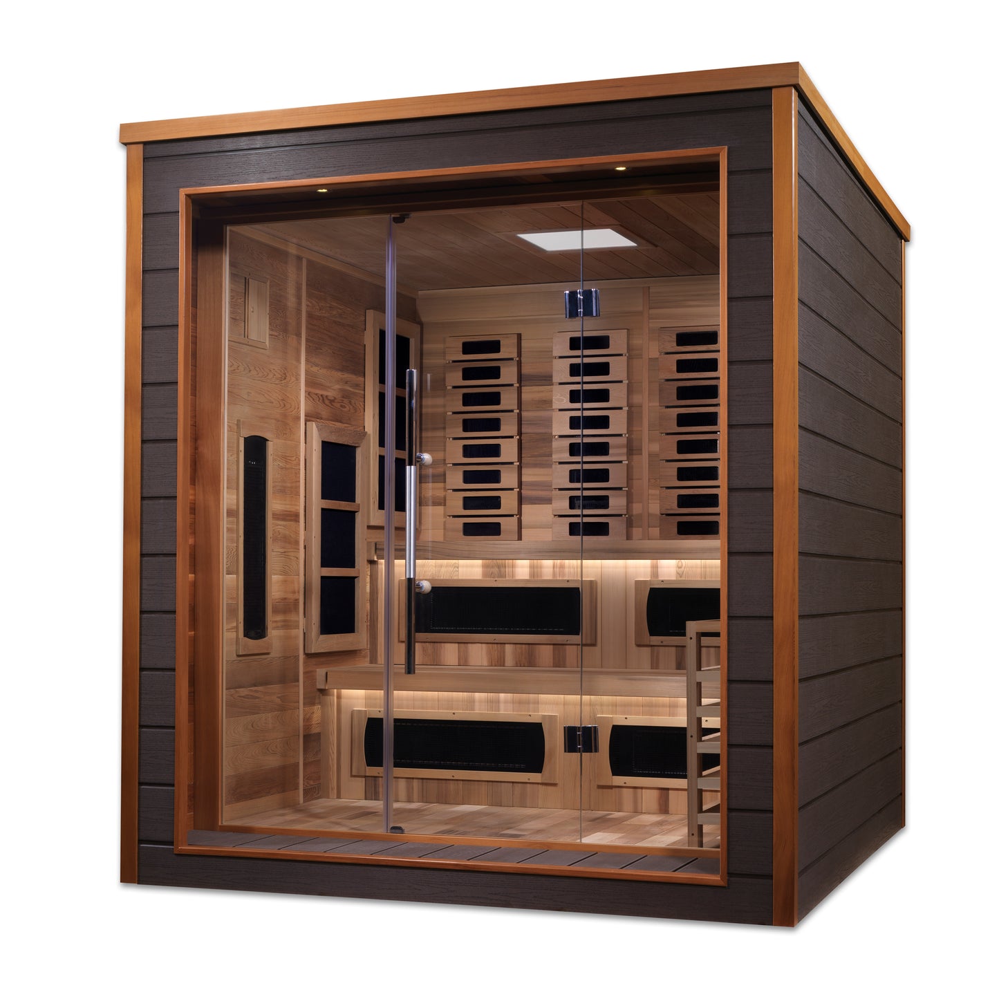 Golden Designs "Karlstad" 6 Person Outdoor-Indoor PureTech™ Hybrid Full Spectrum Sauna