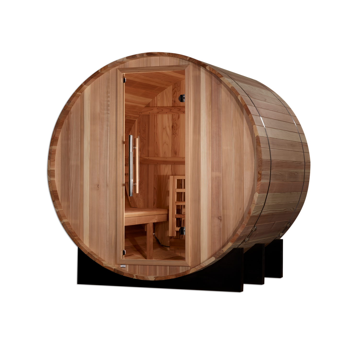 Golden Designs "St. Moritz" 2 Person Barrel Traditional Sauna - Pacific Cedar