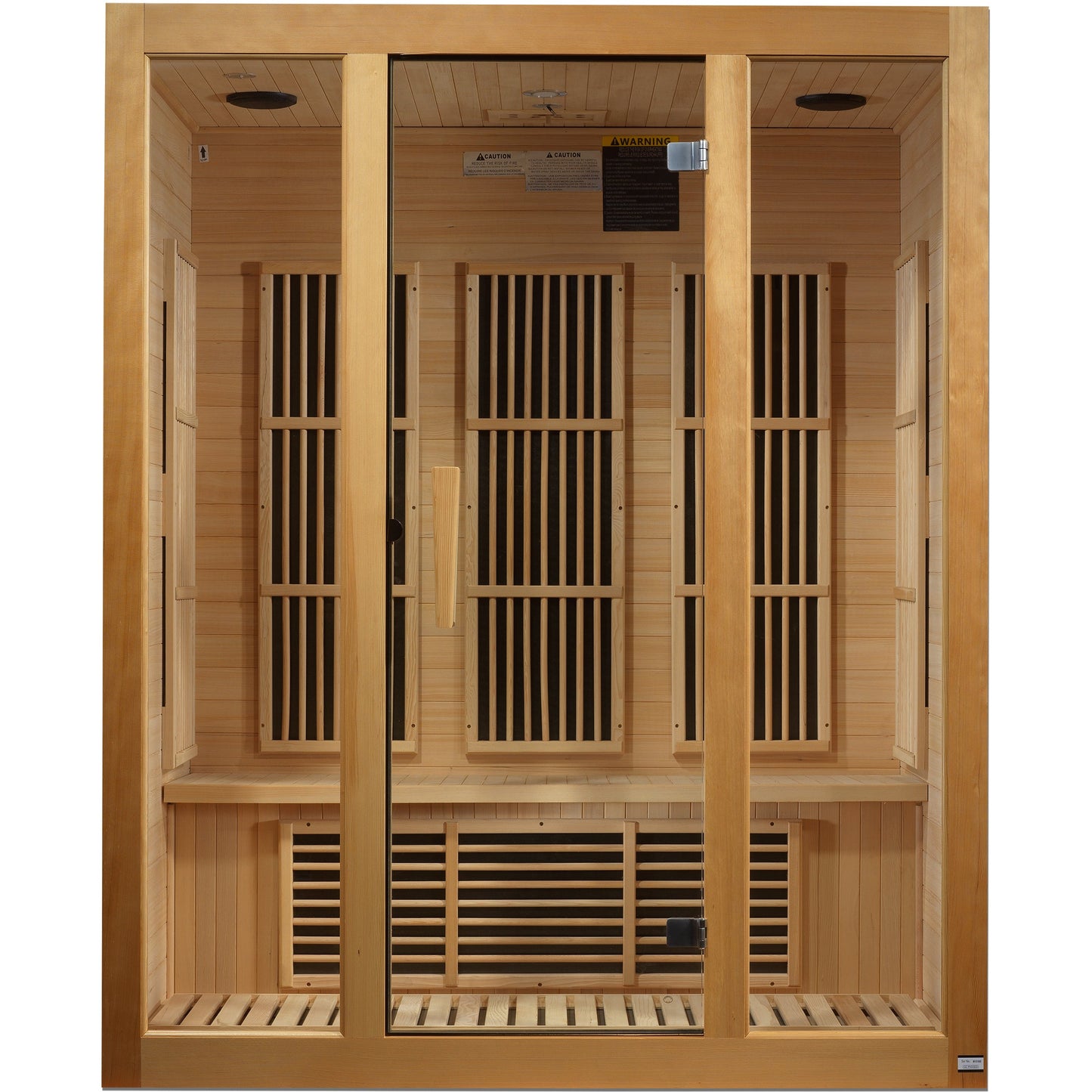 Golden Designs Maxxus "Bellevue" 3 person Low EMF FAR Infrared Sauna - Canadian Hemlock