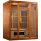 Golden Designs Maxxus "Alpine" Dual Tech 3 person Low EMF FAR Infrared Sauna Canadian Hemlock