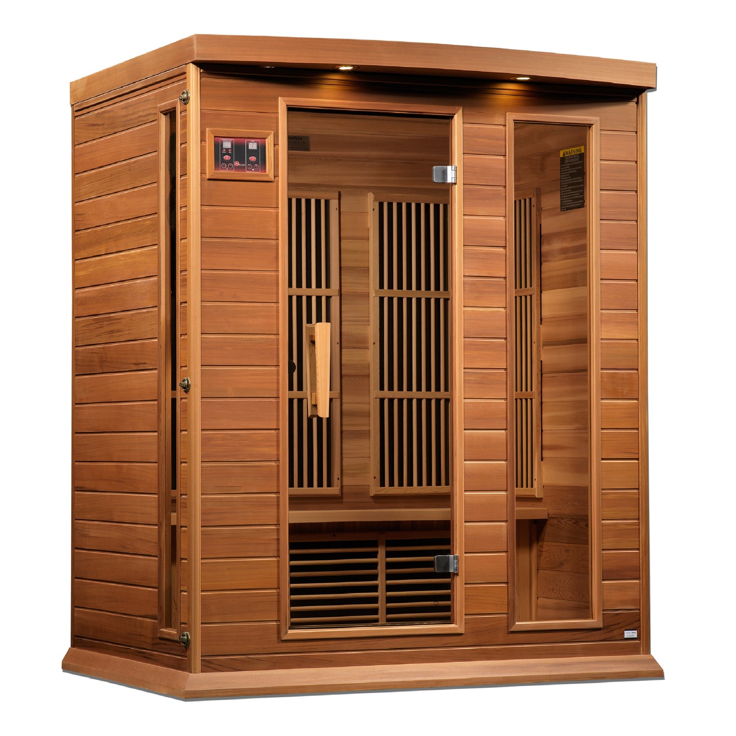 Golden Designs Maxxus "Montilemar Edition" 3 Person Near Zero EMF FAR Infrared Sauna - Canadian Red Cedar