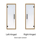 Prosaunas Clear Glass Sauna Door 24x73 - Aspen Frame