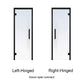 Prosaunas Clear Glass Sauna Door 24x81 - Black Alder Frame