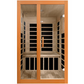 Golden Designs Dynamic Santiago Elite 2-person Ultra Low EMF FAR Infrared Sauna - Canadian Hemlock