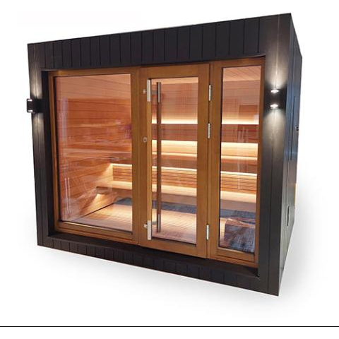 SaunaLife Model G7S Pre-Assembled Outdoor Home Sauna