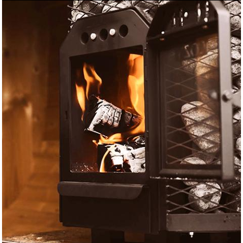 Cozy Heat O Thru-Wall Sauna Stove