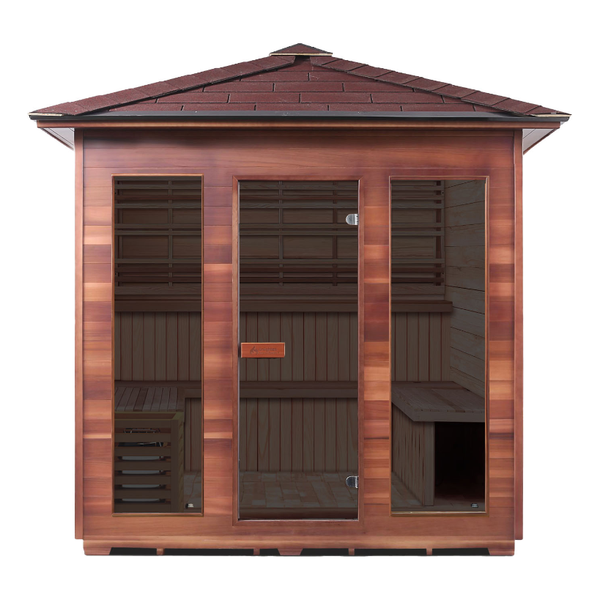 Enlighten Sauna - SunRise 8 Dry Traditional Indoor or Outdoor Sauna