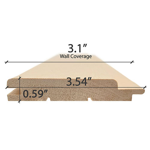 PROSAUNAS Alder 1x4 T&G STP