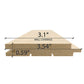 PROSAUNAS Alder 1x4 T&G STS4