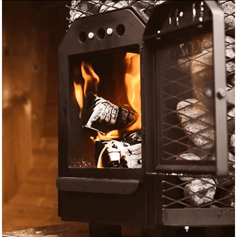 Cozy Heat Wood Burning Sauna Heaters Cozy Heat O Thru-Wall Sauna Stove