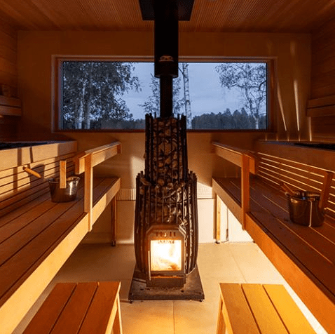 Cozy Heat Wood Burning Sauna Heaters Cozy Heat SW Thru-Wall Sauna Stove