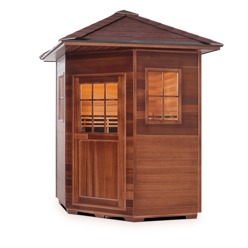 Enlighten Sauna Hybrid Sauna Enlighten Sauna - Sapphire 4 Hybrid Indoor/Outdoor/Corner Sauna