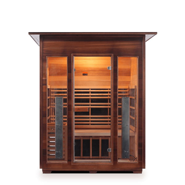 Enlighten Sauna Hybrid Sauna Indoor Enlighten Sauna - Diamond 3 Hybrid Indoor or Outdoor Sauna