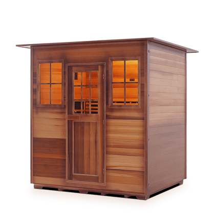 Enlighten Sauna Hybrid Sauna Indoor Enlighten Sauna - Sapphire 4 Hybrid Indoor/Outdoor/Corner Sauna