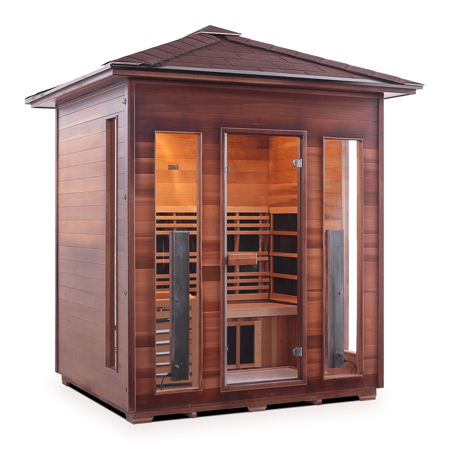 Enlighten Sauna Hybrid Sauna Outdoor Peak Enlighten Sauna - Diamond 4 Hybrid Indoor or Outdoor Sauna