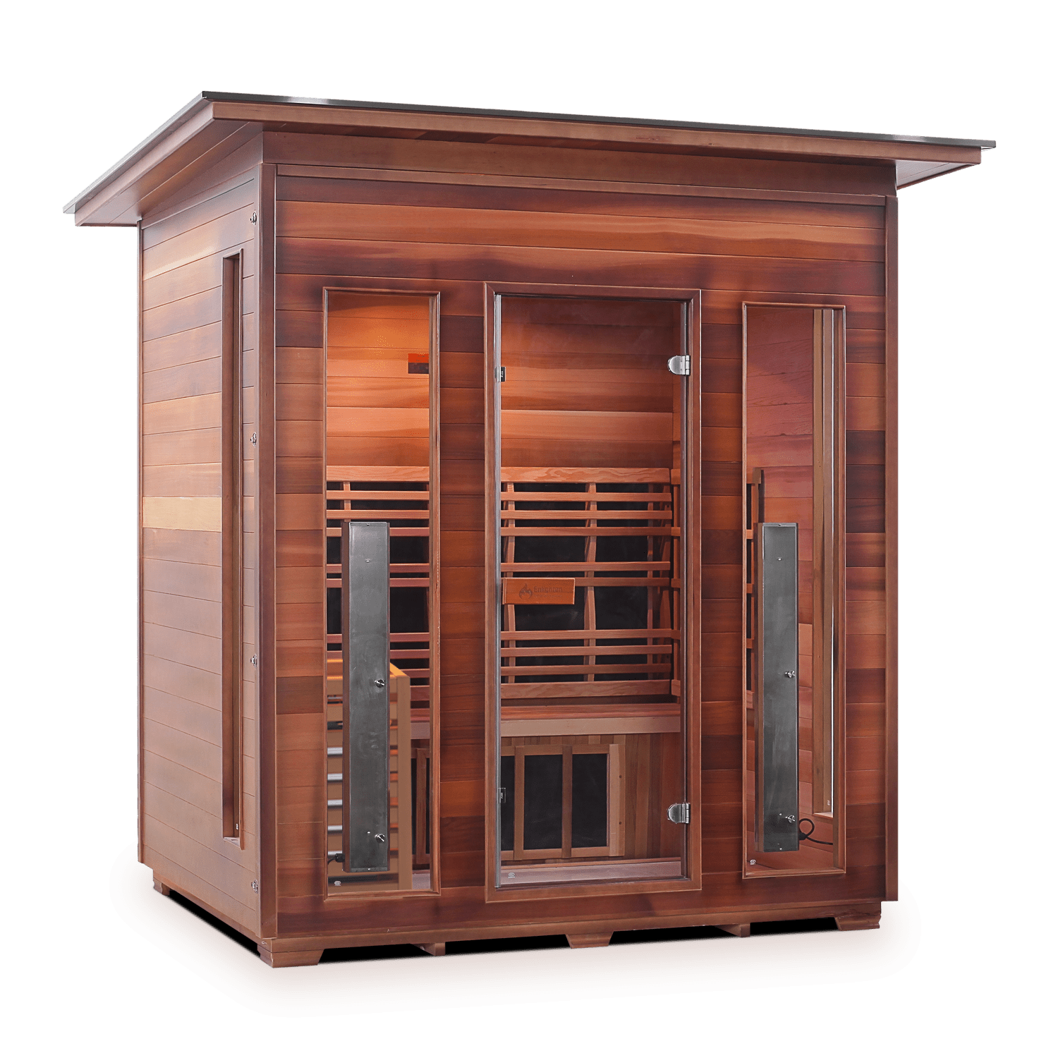 Enlighten Sauna Hybrid Sauna Outdoor Slope Enlighten Sauna - Diamond 4 Hybrid Indoor or Outdoor Sauna