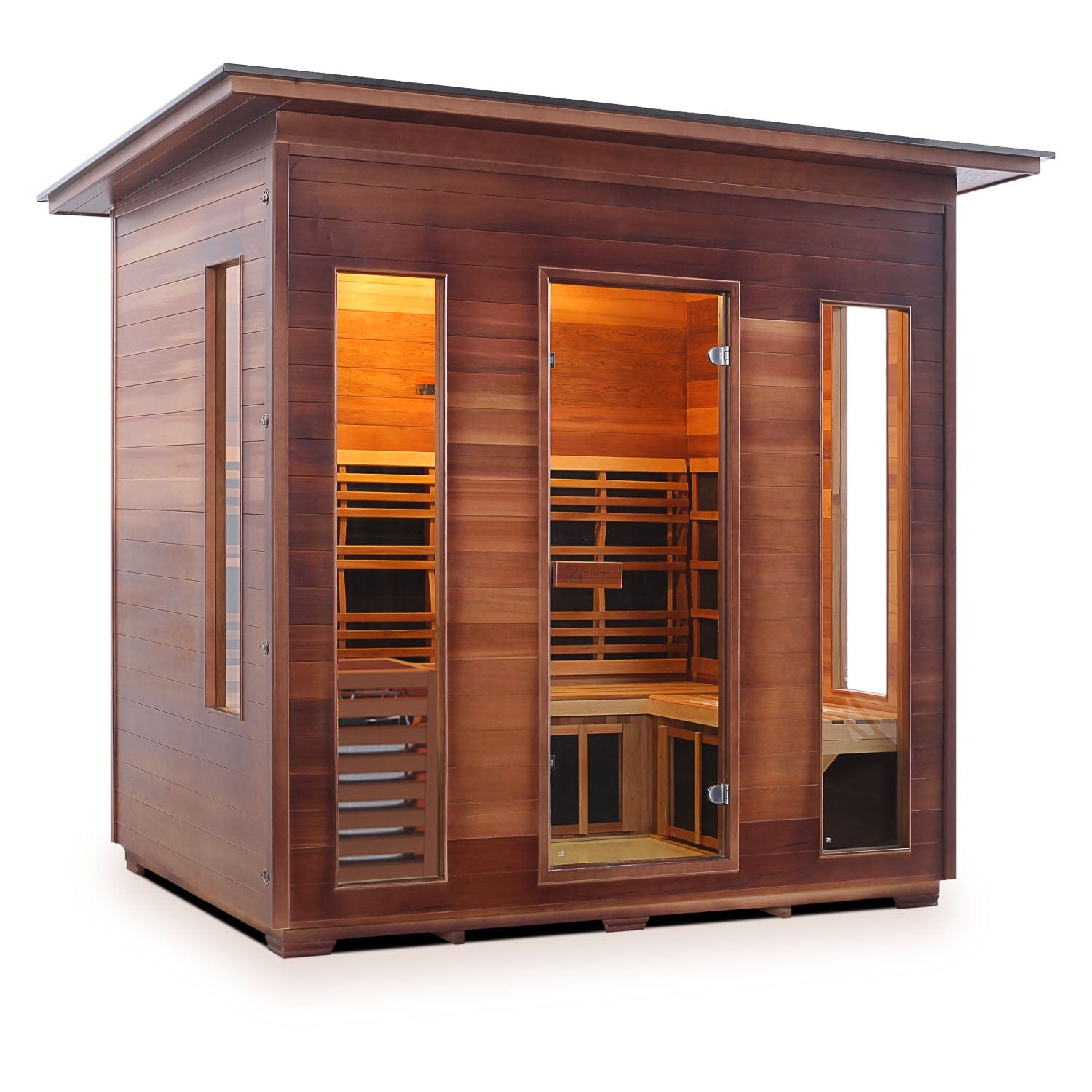 Enlighten Sauna Hybrid Sauna Outdoor Slope Enlighten Sauna - Diamond 5 Hybrid Indoor or Outdoor Sauna