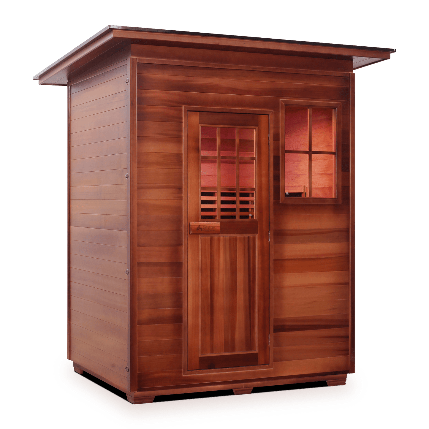 Enlighten Sauna Hybrid Sauna Outdoor Slope Enlighten Sauna - Sapphire 3 Hybrid Indoor or Outdoor Sauna