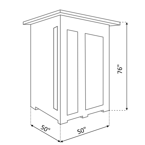 Enlighten Sauna Infrared Sauna Enlighten Sauna - RUSTIC 2 Full Spectrum Infrared Indoor or Outdoor Sauna