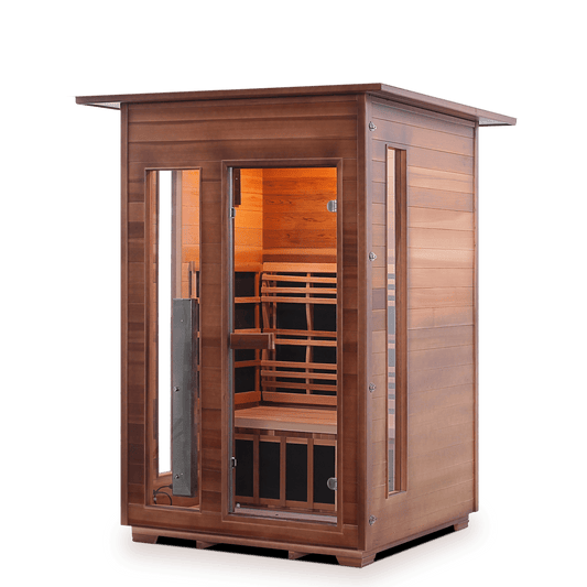 Enlighten Sauna Infrared Sauna Enlighten Sauna - RUSTIC 2 Full Spectrum Infrared Indoor or Outdoor Sauna