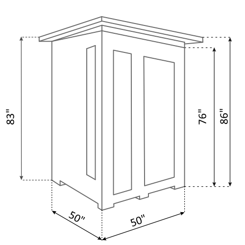 Enlighten Sauna Infrared Sauna Enlighten Sauna - RUSTIC 2 Full Spectrum Infrared Indoor or Outdoor Sauna