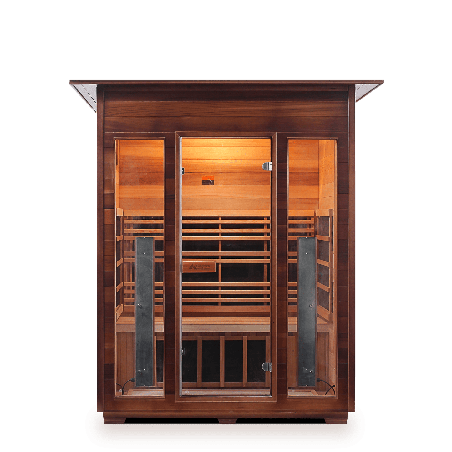 Enlighten Sauna Infrared Sauna Enlighten Sauna - RUSTIC 3 Full Spectrum Infrared Indoor or Outdoor Sauna