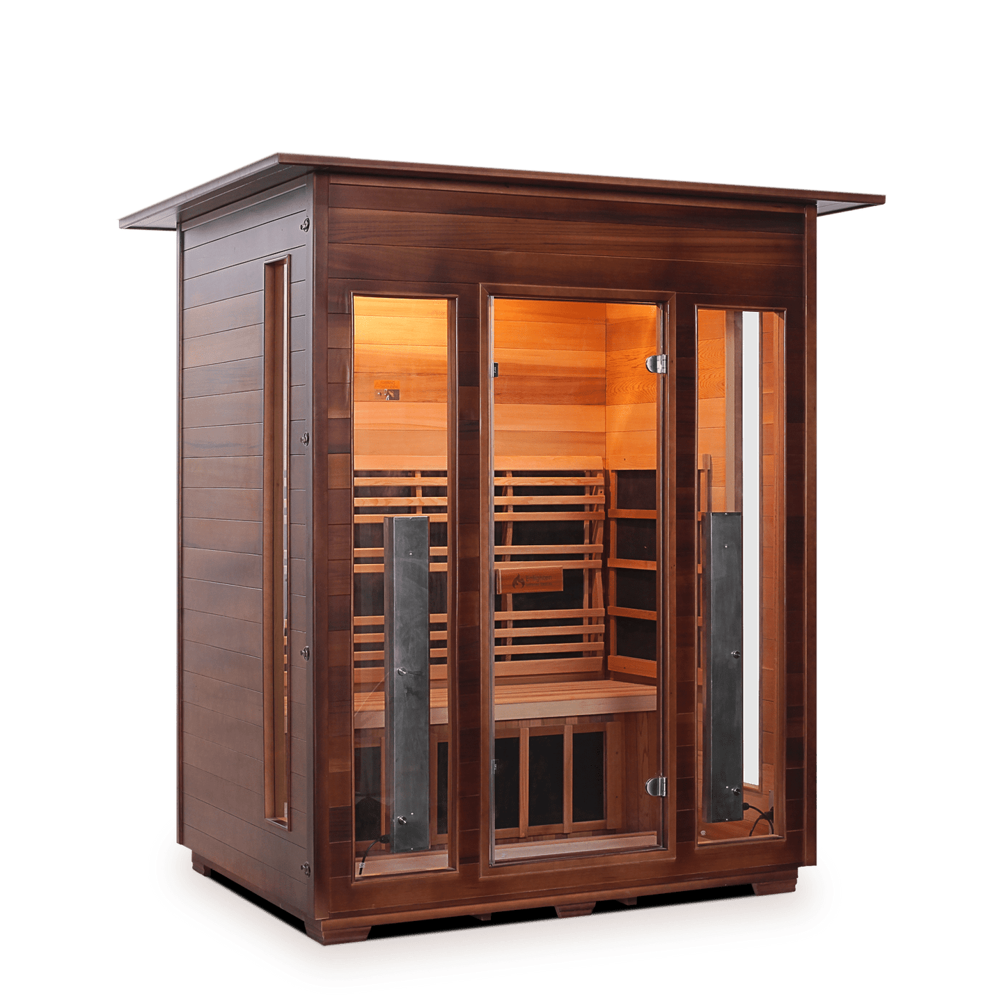 Enlighten Sauna Infrared Sauna Enlighten Sauna - RUSTIC 3 Full Spectrum Infrared Indoor or Outdoor Sauna